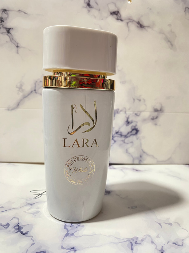 ادکلن زنانه عطر لارا سفید و صورتی ۱۰۰ میلی لیتر