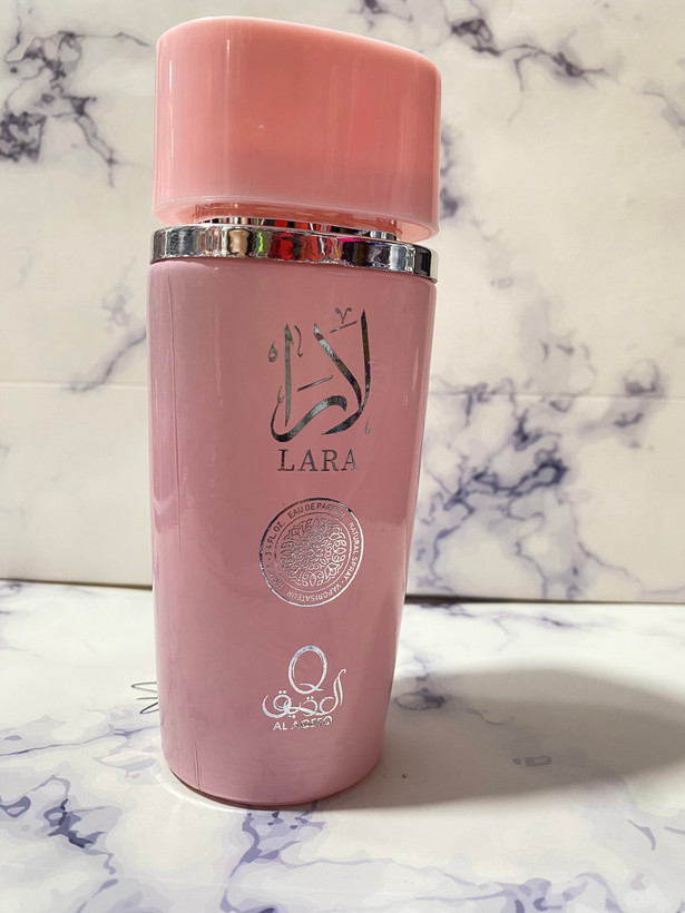 ادکلن زنانه عطر لارا سفید و صورتی ۱۰۰ میلی لیتر